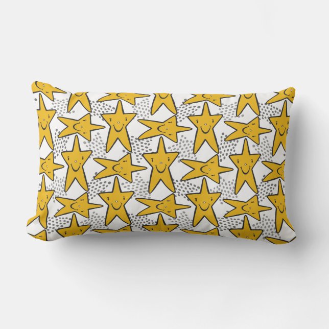 Almofada Lombar Travesseiros decorativos de estrelas (Frente)