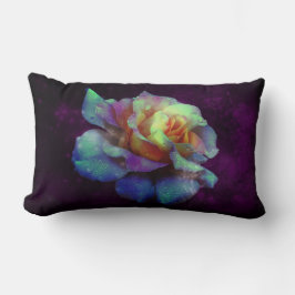 Almofada Lombar Travesseiros decorativos de Rosa de Turquesa roxos