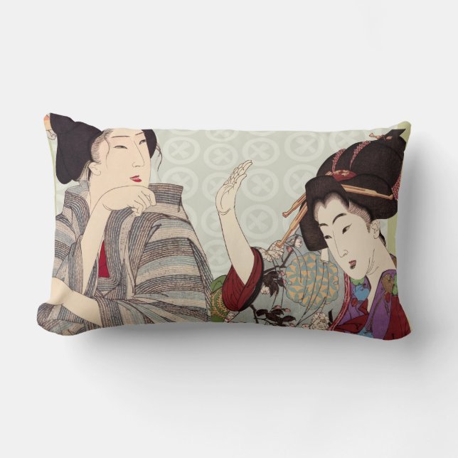 Almofada Lombar Travesseiros decorativos japoneses do design da (Frente)