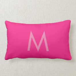Almofada Lombar Travesseiros decorativos rosa quente monogramas