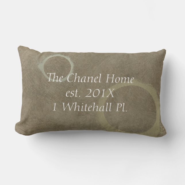 Almofada Lombar Travesseiros para uso doméstico - Nome da família (Frente)