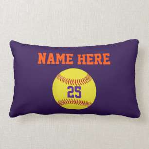 Almofada Lombar Travesseiros personalizados do softball, seu