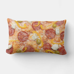 Almofada Lombar travesseiros PIZZA de texto personalizado