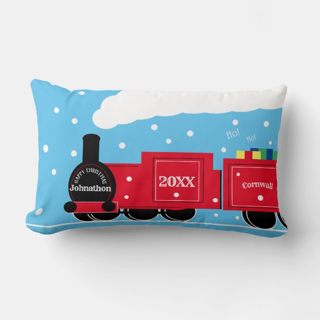 Almofada Lombar Treino a vapor de Natal na neve (Frente)