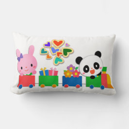 Almofada Lombar Trem de Animais Fofos