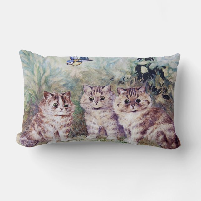 Almofada Lombar Três Kittens, Louis Wain (Frente)