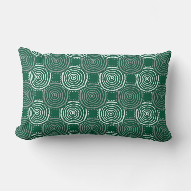 Almofada Lombar Tribal Circle Pattern Throw Pillow (Frente)