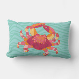 Almofada Lombar Tribal Marking Crab 