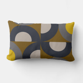 Almofada Lombar Trovão de Mostarda de Bronze Moderno do Século méd