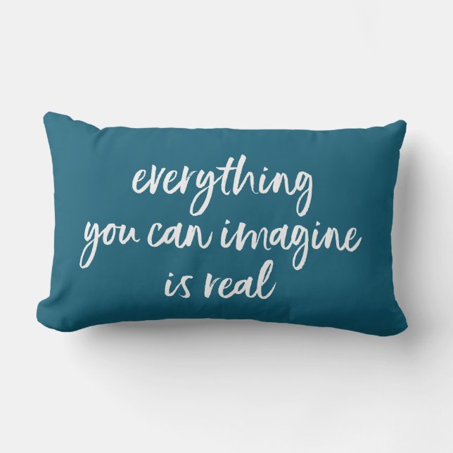 Almofada Lombar Tudo que você pode imaginar é real. (Frente)