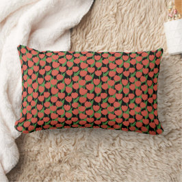 Almofada Lombar Tulipas vermelhas retro, na moda