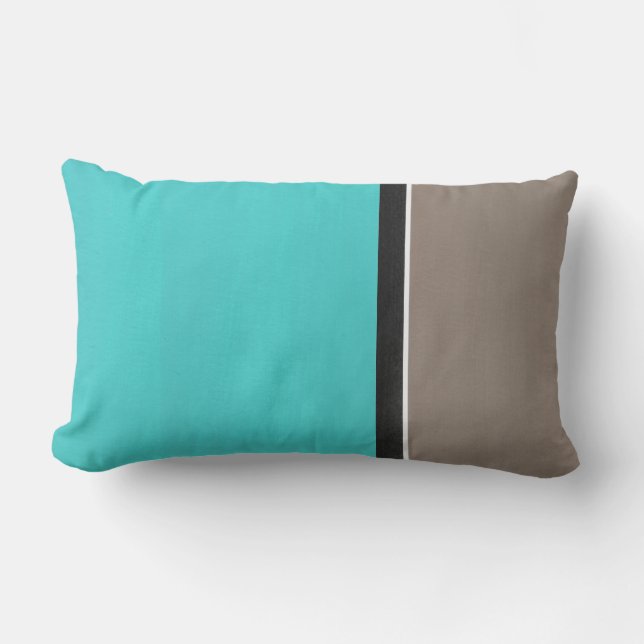 Almofada Lombar Turquoise Taupe Modern (Frente)