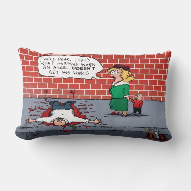 Almofada Lombar Um Anjo não ganha seu Natal (Frente)
