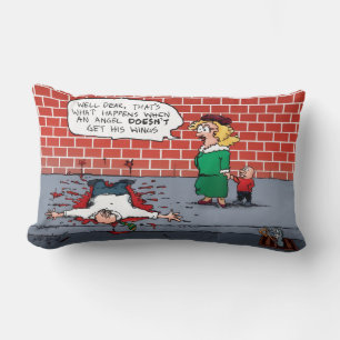 Almofada Lombar Um Anjo não ganha seu Xmas das Asas