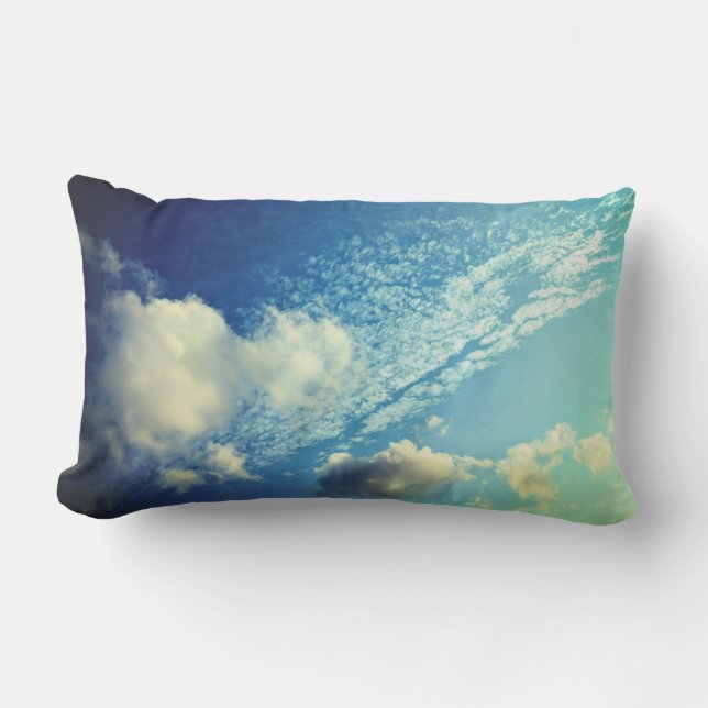 Almofada Lombar Uma aspersão de nuvens (Frente)