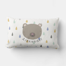 Almofada Lombar Urso de Cute de Nome Personalizável