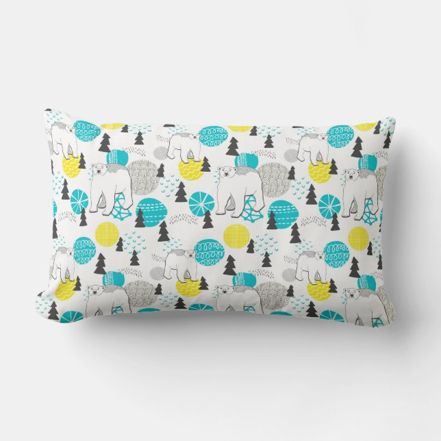 Almofada Lombar Urso polar (Frente)