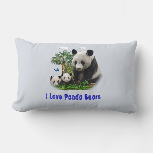 Almofada Lombar Ursos Panda (Frente)