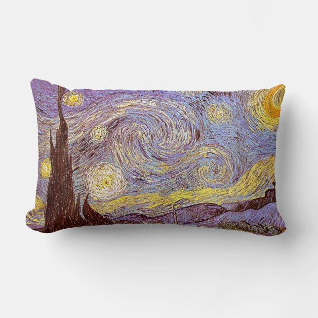 Almofada Lombar Van Gogh Starry Night Cushiings (Frente)