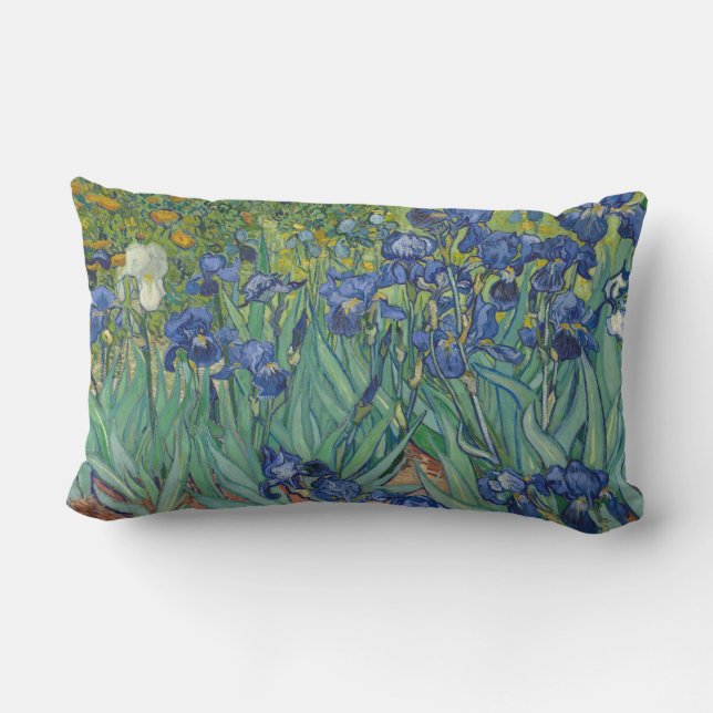Almofada Lombar Van Gogh Vintage Irises (Verso)
