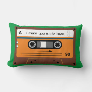Almofada Lombar Velha Skool Brown e Green Cassette Mix Tape