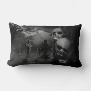 Almofada Lombar Ventiladores de horror - cemitério gótico