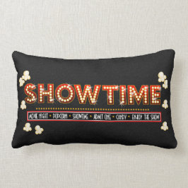 Almofada Lombar Vermelho e ouro do descanso de Showtime do cinema