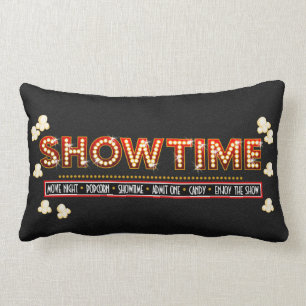 Almofada Lombar Vermelho e ouro do descanso de Showtime do cinema