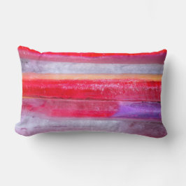 Almofada Lombar Vermelho, Roxo, Travesseiro decorativo Laranja - D