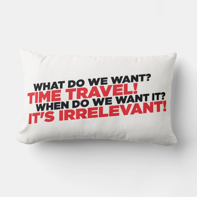Almofada Lombar Viagem do tempo (Frente)