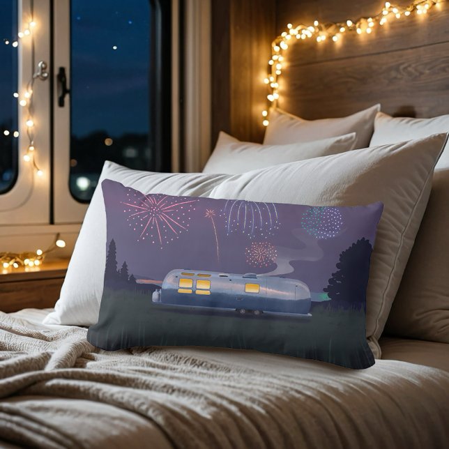 Almofada Lombar Viagem Silver RV & Night Sky (Criador carregado)