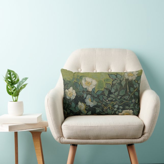 Almofada Lombar Vincent van Gogh - Rosas Silvestres (Cadeira)