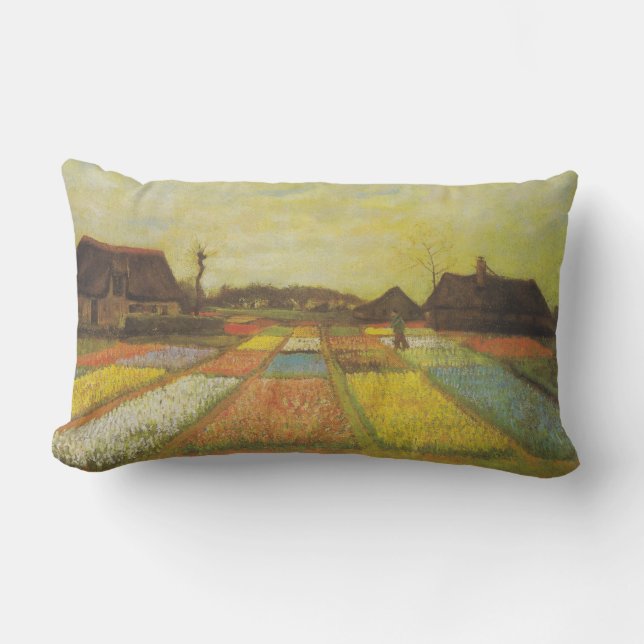 Almofada Lombar Vincent Van Gogh Tulip Fields Travesseiro Duplo (Frente)