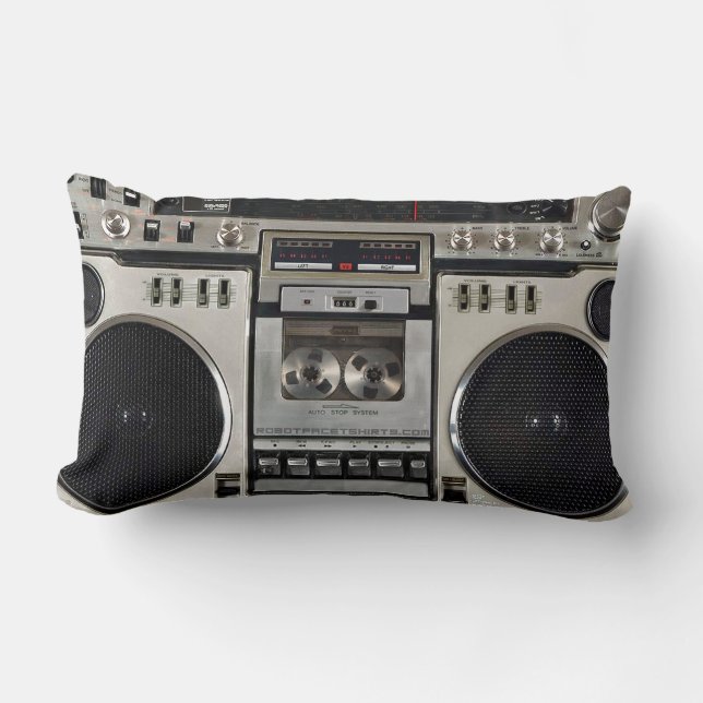 Almofada Lombar Vintage 80s Boombox Ghettoblaster (Frente)