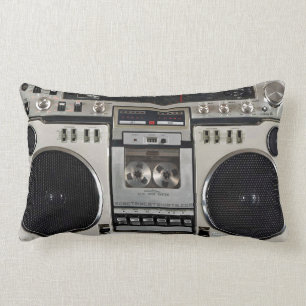 Almofada Lombar Vintage 80s Boombox Ghettoblaster