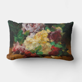 Almofada Lombar Vintage French Georges Jeannin Rosas