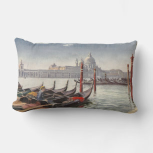 Almofada Lombar Vintage Itália Cartão postal Venice Grande Canal