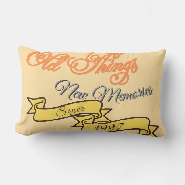 Almofada Lombar Vintage Memories desde 1997 (Frente)