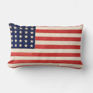 Almofada Lombar Vintage Old American Flag