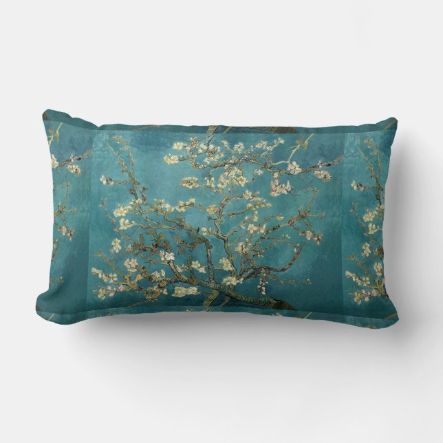 Almofada Lombar Vintage Reversible Van Gogh Almond Blossom (Frente)