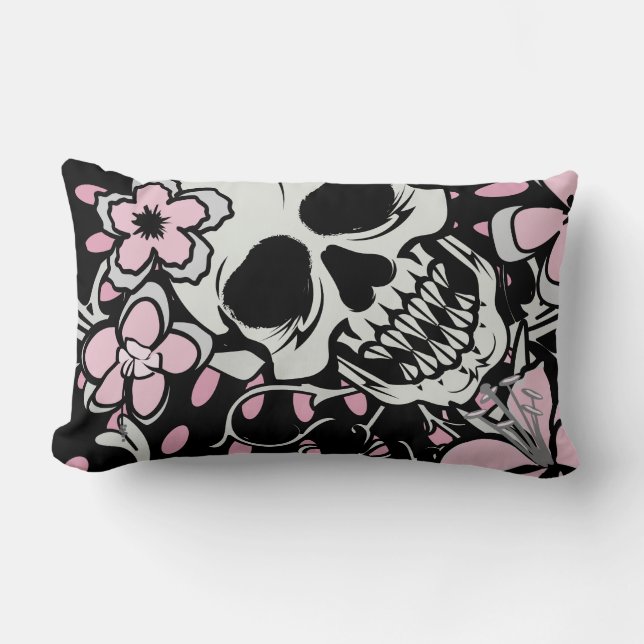 Almofada Lombar Vintage Skull (Frente)