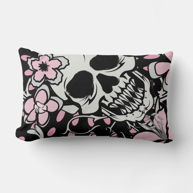 Almofada Lombar Vintage Skull (Frente)