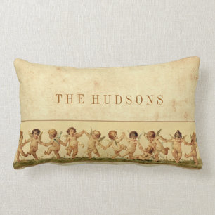 Almofada Lombar Vintage Sweet Feliz Dançando Cherubs Personalizad