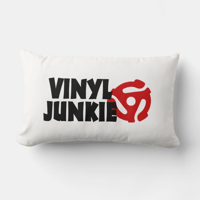 Almofada Lombar Vinyl Junkie (Frente)