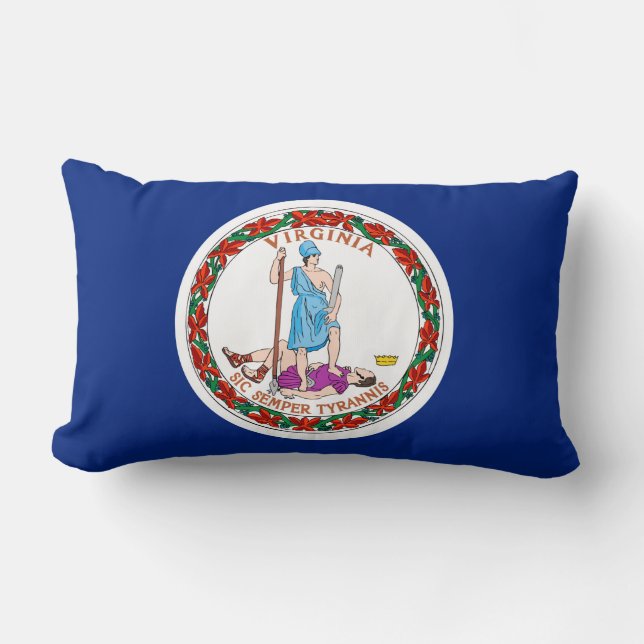 Almofada Lombar Virginia State Flag Design (Frente)