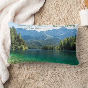 Almofada Lombar Vista das Montanhas Zugspitze e do lago Eibsee Bav