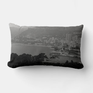 Almofada Lombar Vista de costa de Vintage Mônaco Monte Carlo