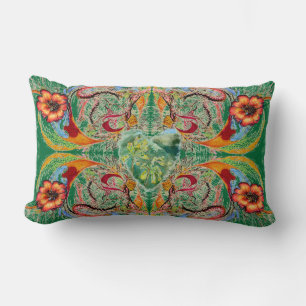 Almofada Lombar Vitoriano Fantasy "Mint" por Alexandra Cook