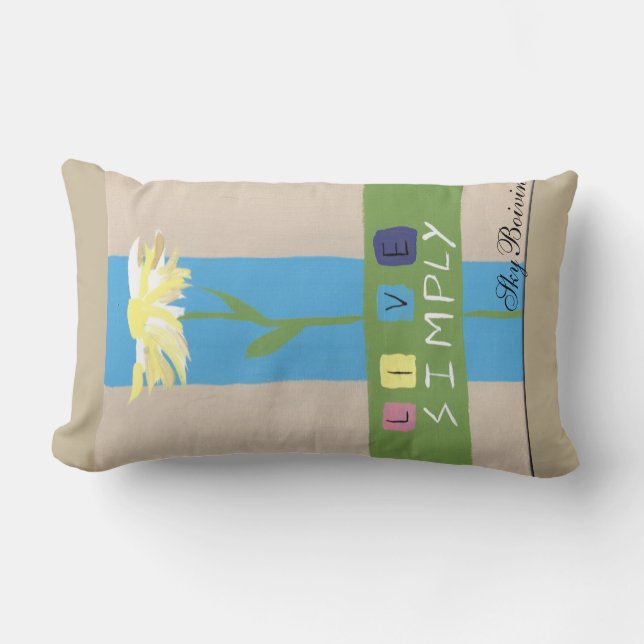 Almofada Lombar viver simplesmente (Frente)