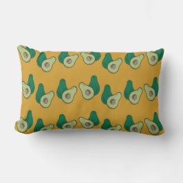 Almofada Lombar Vocado verde em castanho